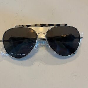 Tommy Hilfiger Sunglasses with Tortoise Shell Accents